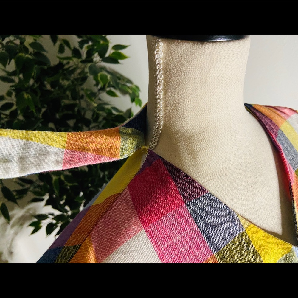 Color Block Plaid Top - Picture 6 of 8